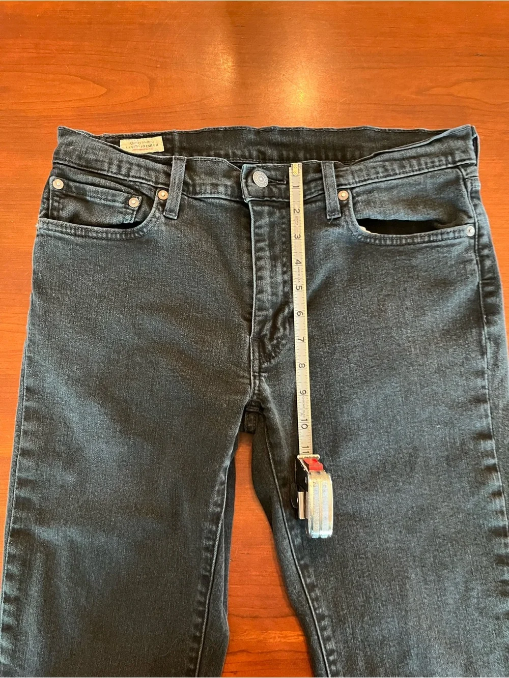 Levi's 511 Slim Fit Black Jean Waterless Men's Denim W33 L34